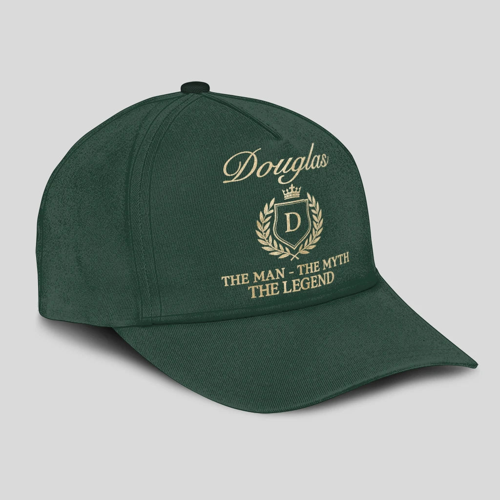The Man The Myth The Legend Crest Forest Green Cap DOUGLAS 13K1 C159PF