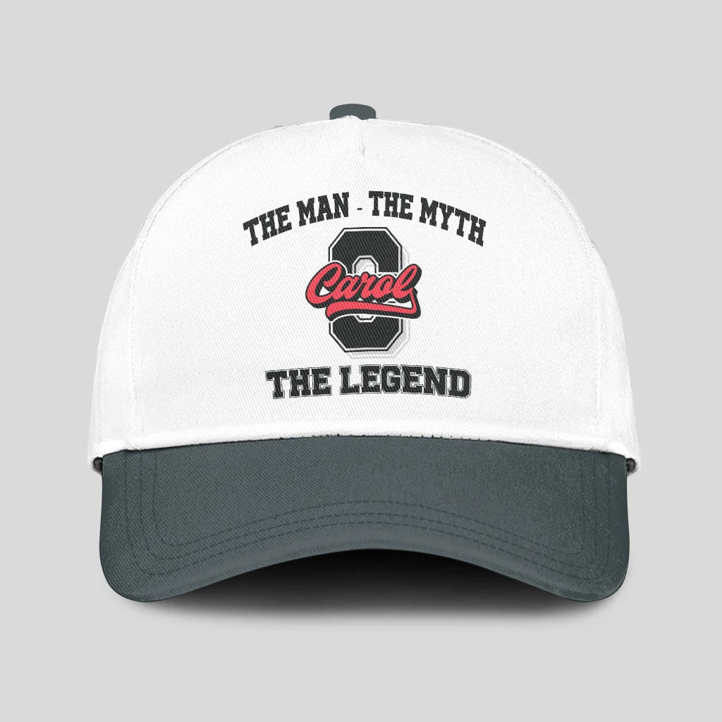 The Man The Myth The Legend Custom Initial Letter And Name Cap CAROL 13K1 C38PF
