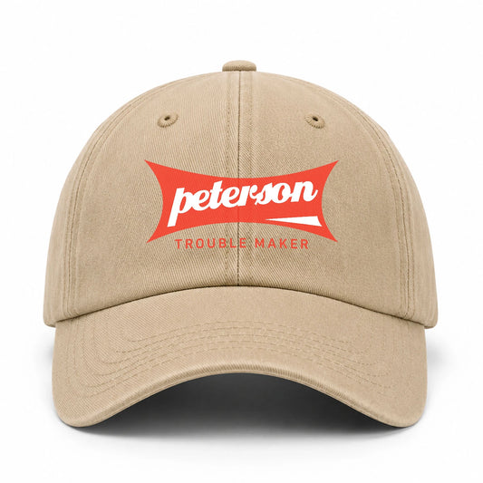 Trouble Maker Red Logo Washed Cap PETERSON 13K1 C78PF