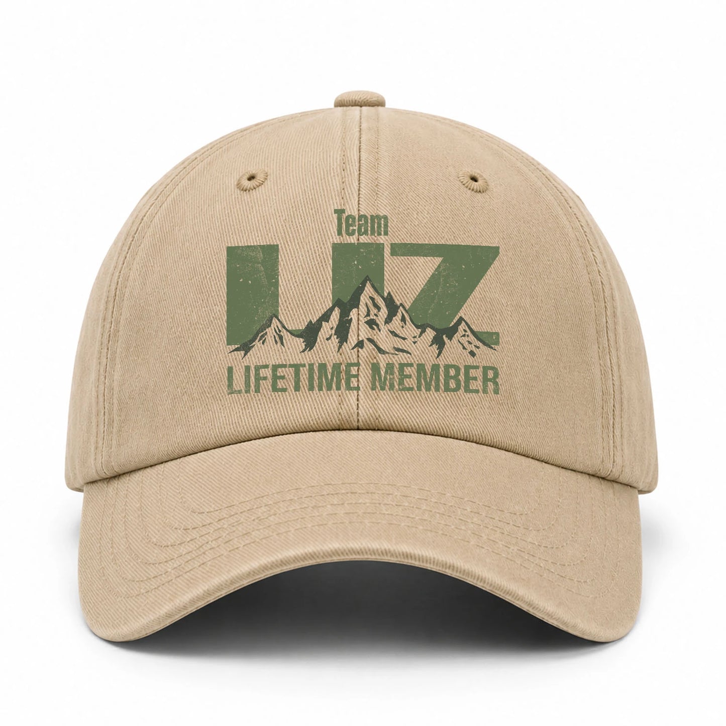 Team Your Name Lifetime Member Mountain Cap LIZ 13K1 C58PF