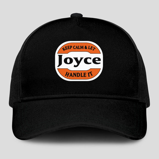Keep Calm & Let Your Name Handle It Black Mesh Cap JOYCE 13K1 C199PF