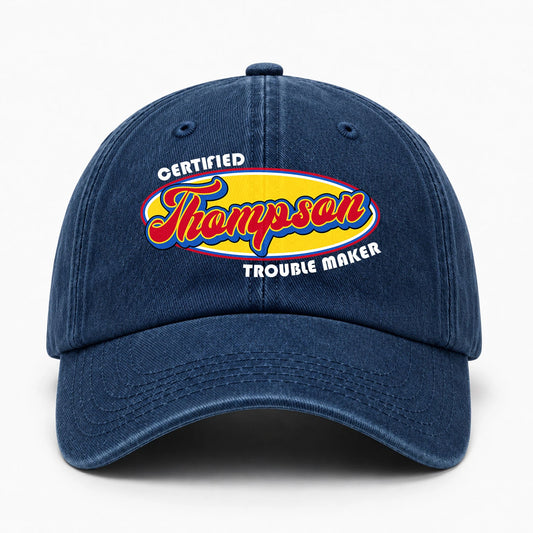 Certified Your Name Trouble Maker Washed Cap THOMPSON 13K1 C73PF