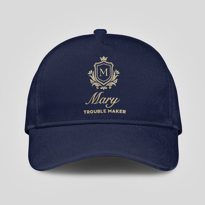 Trouble Maker Golden Logo Navy Cap MARY 13K1 C155PF