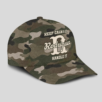 Keep Calm & Let Your Name Handle It Camo Cap RODRIGUEZ 13K1 C174PF
