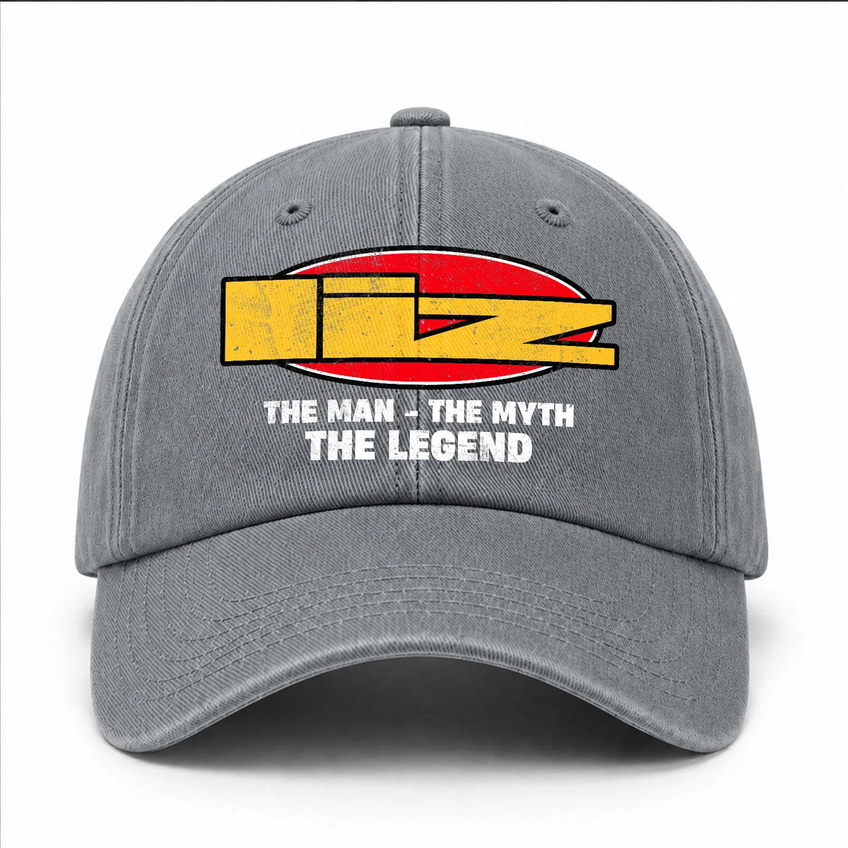 The Man The Myth The Legend Vintage Logo Washed Cap LIZ 13K1 C162PF