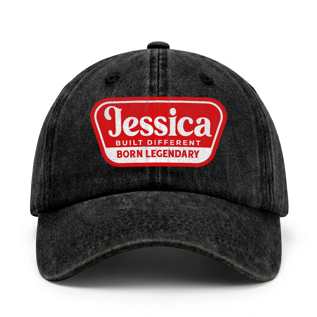 Built Different Born Legendary Red Logo Washed Cap JESSICA 13K1 C63PF