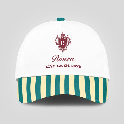 Live Laugh Love Green And Yellow Royal Cap RIVERA 13K1 C122PF