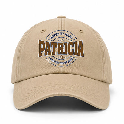 Hated By Many Confronted By None Washed Cap PATRICIA 13K1 C36PF