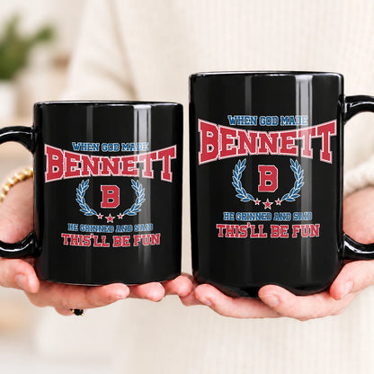 When God Made Your Name Personalized Mug BENNETT 13K1 MG08