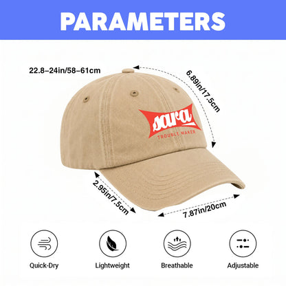 Trouble Maker Red Logo Washed Cap SARA 13K1 C78PF