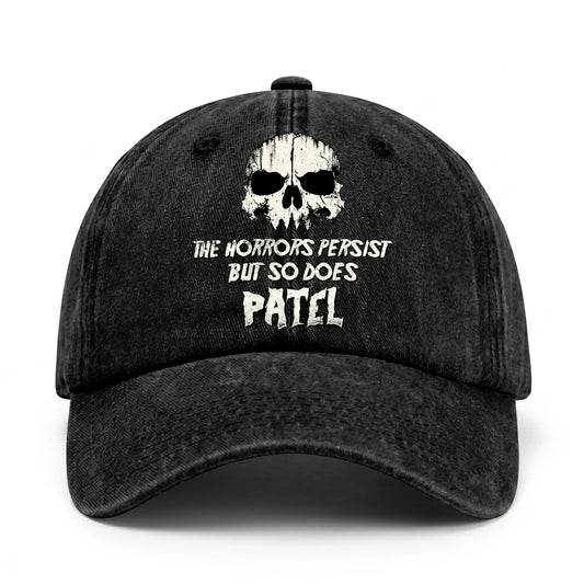The Horrors Persist But So Does Your Name Cool Skull Washed Cap PATEL 13K1 C134PF
