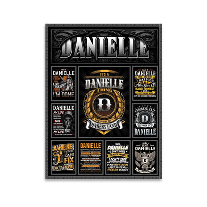 DANIELLE Personalized Sponge Floor Mat – Custom Printed Home Decor 13K1-AR2