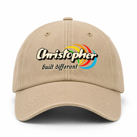 Your Name Built Different Retro Washed Cap CHRISTOPHER 13K1 C55PF