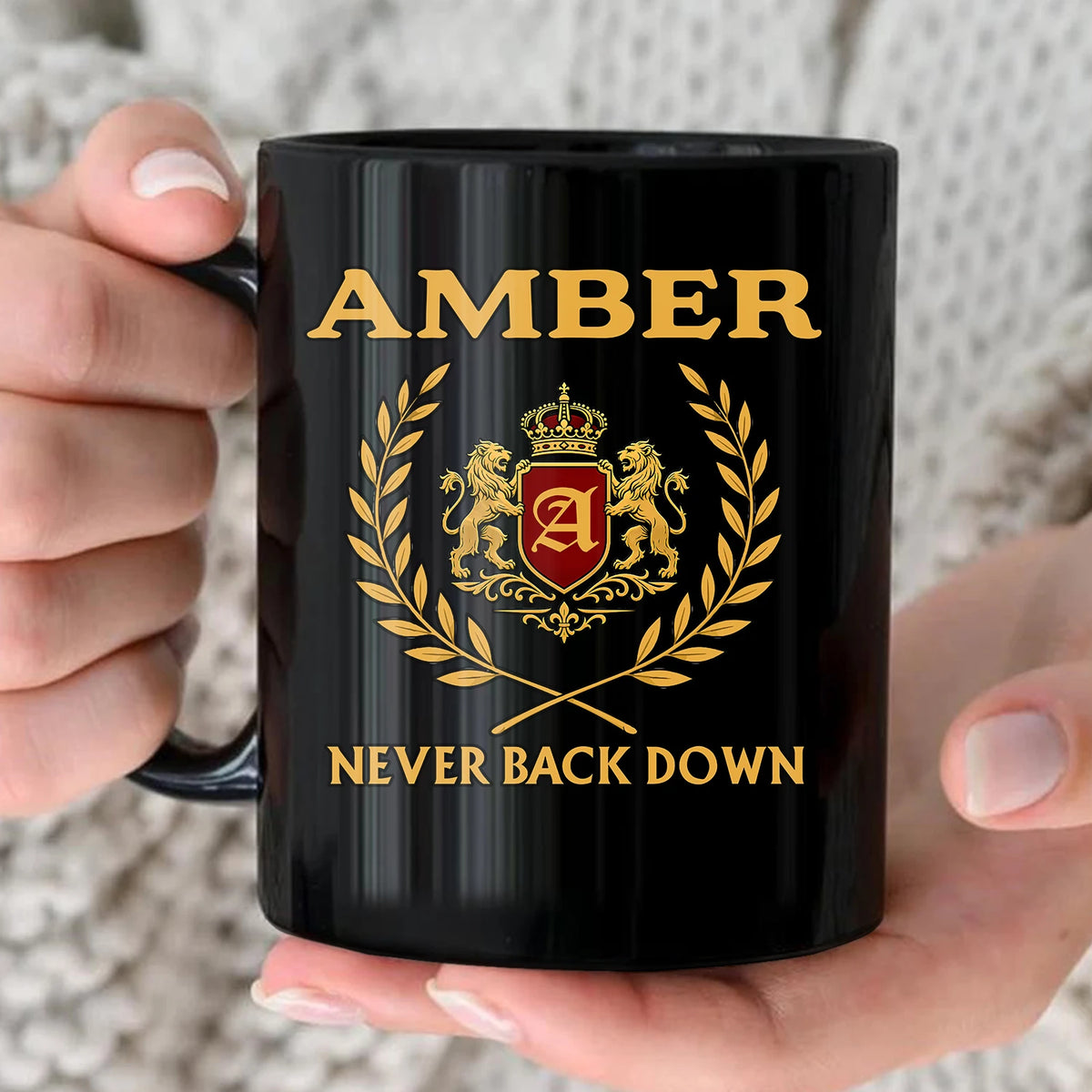 Never Back Down Royal Mug AMBER 13K1 MG22