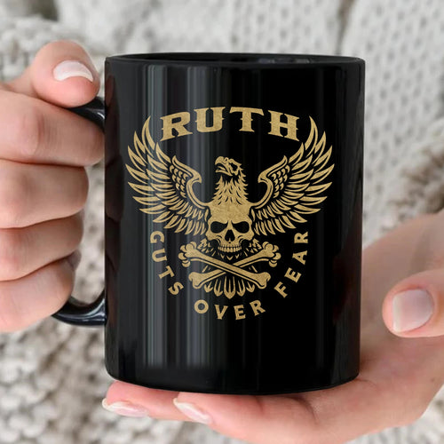 Guts Over Fear Eagle And Skull Mug RUTH 13K1 MG28