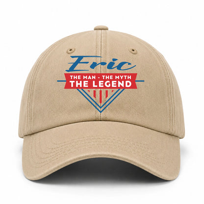 The Man The Myth The Legend Logo Washed Cap ERIC 13K1 C37PF