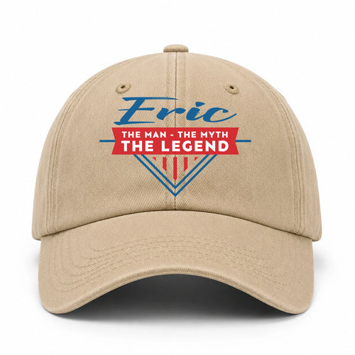 The Man The Myth The Legend Logo Washed Cap ERIC 13K1 C37PF
