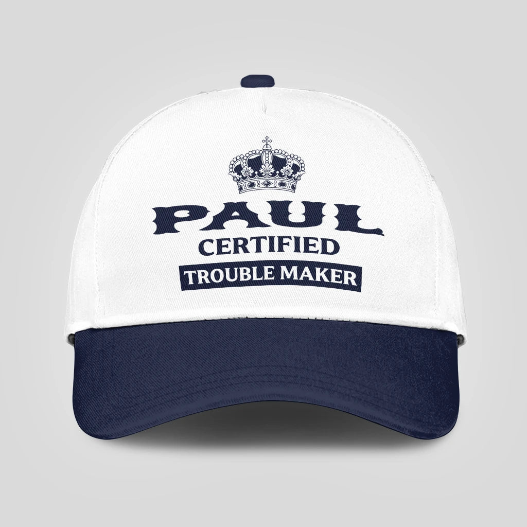 Certified Your Name Trouble Maker Washed Cap PAUL 13K1 C148PF