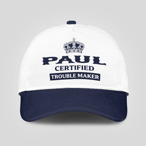 Certified Your Name Trouble Maker Washed Cap PAUL 13K1 C148PF