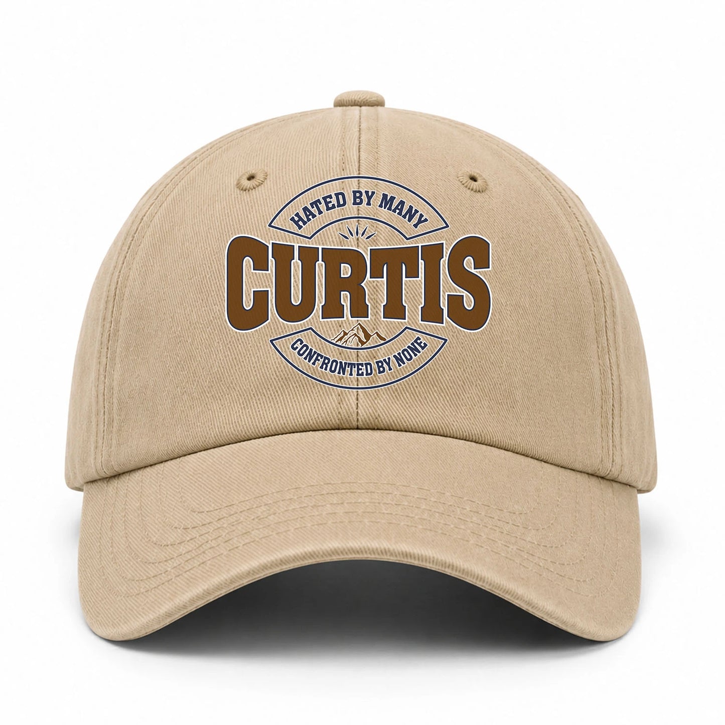 Hated By Many Confronted By None Washed Cap CURTIS 13K1 C36PF