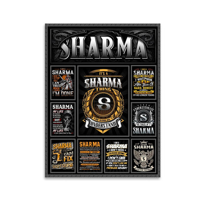 SHARMA Personalized Sponge Floor Mat – Custom Printed Home Decor 13K1-AR2