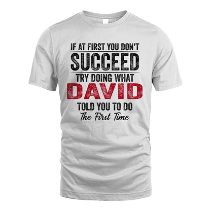 DAVID 13K1-357 If At First You Don't Succeed...