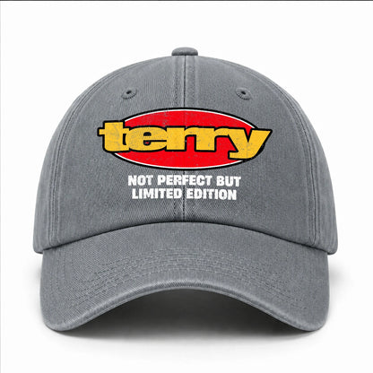 Your Name Not Perfect But Limited Edition Red Logo Washed Cap TERRY 13K1 C84PF