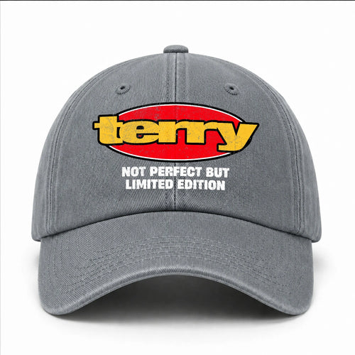 Your Name Not Perfect But Limited Edition Red Logo Washed Cap TERRY 13K1 C84PF
