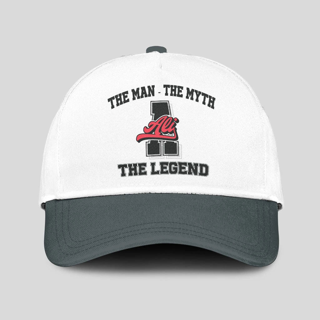 The Man The Myth The Legend Custom Initial Letter And Name Cap ALI 13K1 C38PF