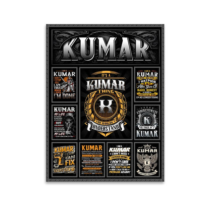 KUMAR Personalized Sponge Floor Mat – Custom Printed Home Decor 13K1-AR2
