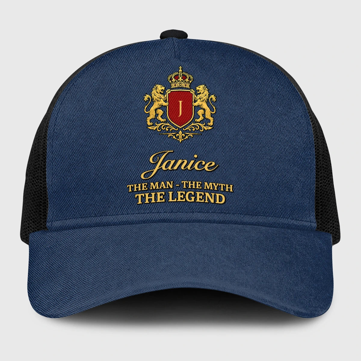 The Man The Myth The Legend Royal Blue Mesh Cap JANICE 13K1 C187PF