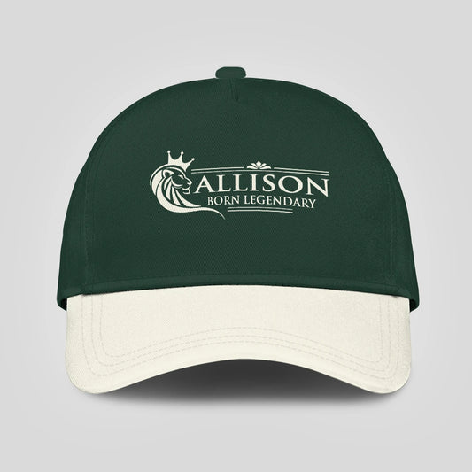 Born Legendary Lion Logo Sage Green And Beige Cap ALLISON 13K1 C182PF