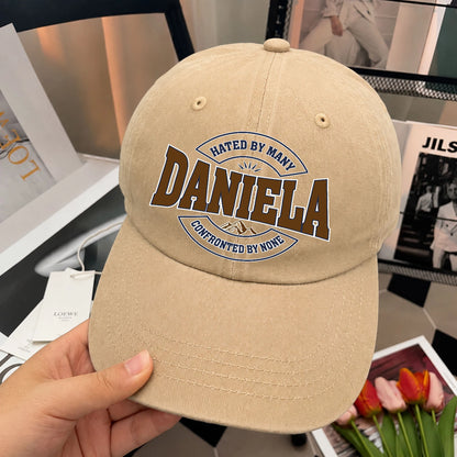 Hated By Many Confronted By None Washed Cap DANIELA 13K1 C36PF