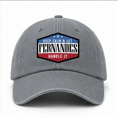 Keep Calm & Let Your Name Handle It Washed Cap FERNANDES 13K1 C87PF