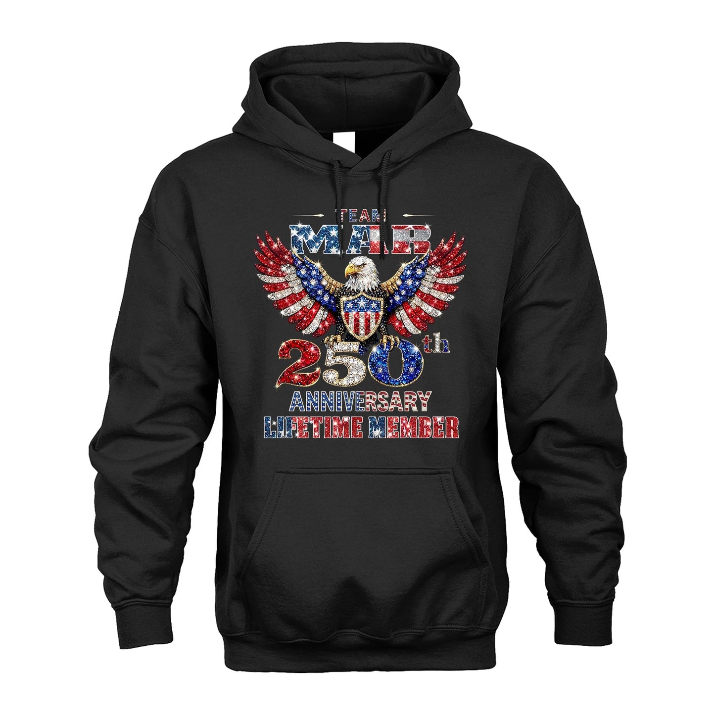 MAR 13K1-523 Personalized "Team...Lifetime Member" America 250 Design