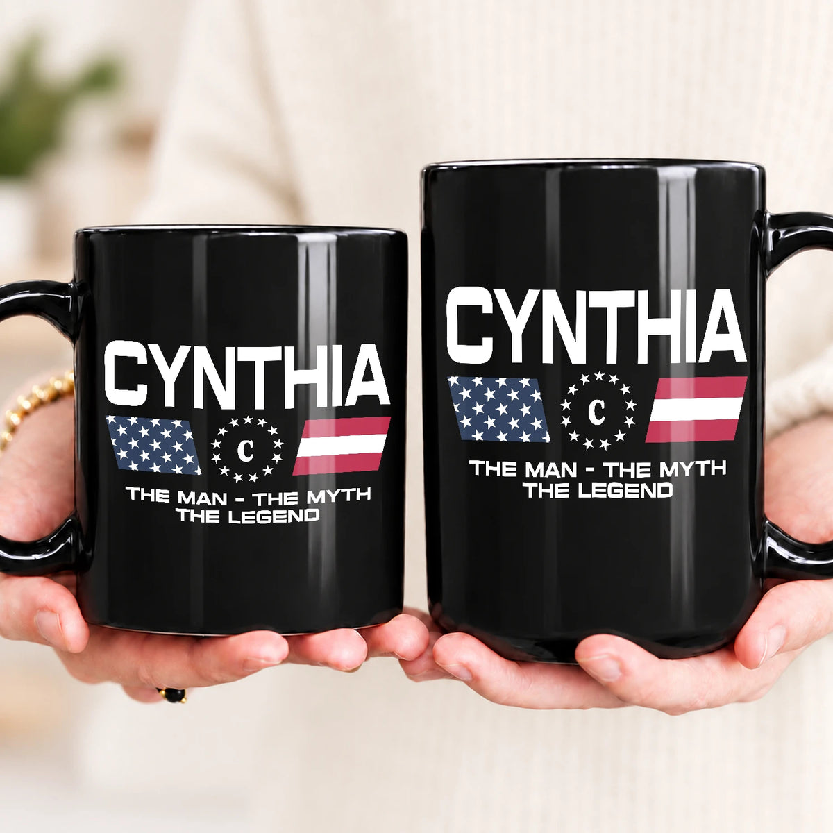 The Man The Myth The Legend Us Flag Mug CYNTHIA 13K1 MG23