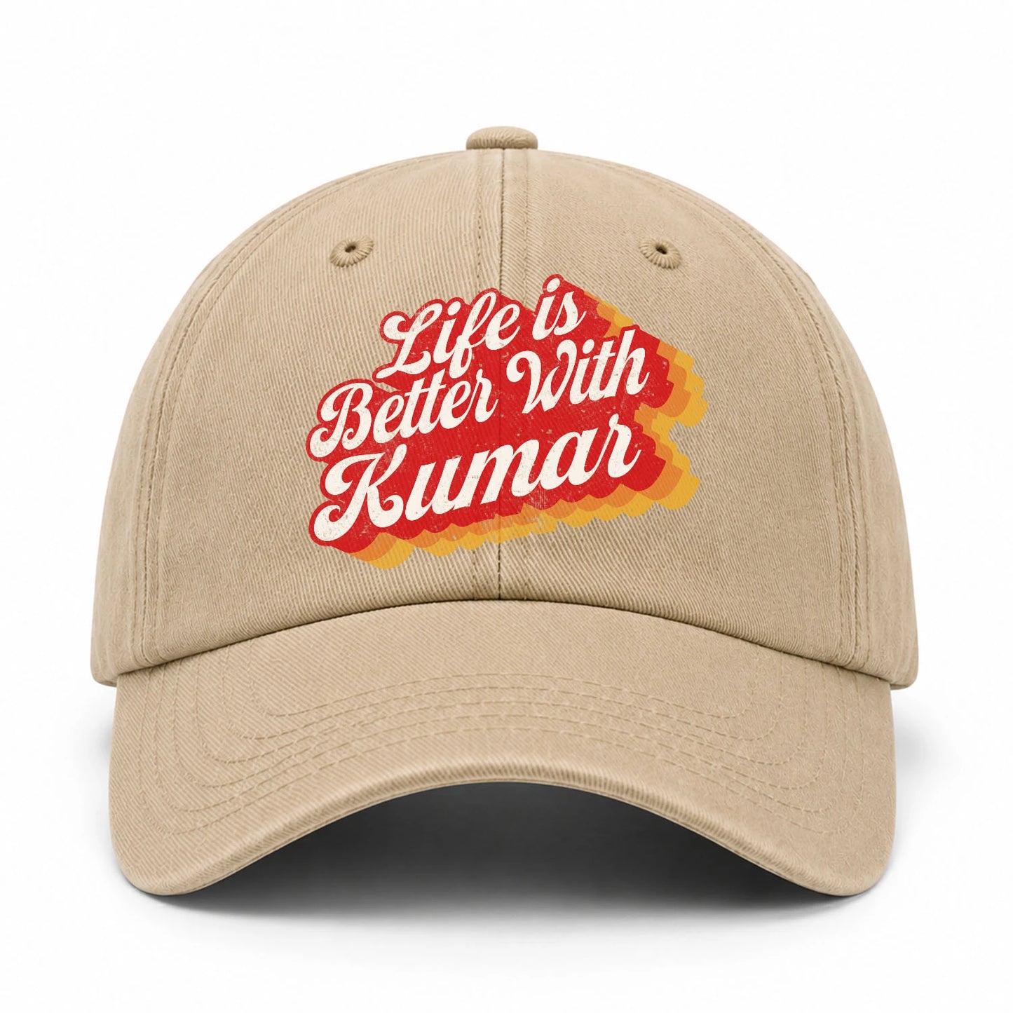 Life Is Better With Your Name Vintage Washed Cap KUMAR 13K1 C67PF
