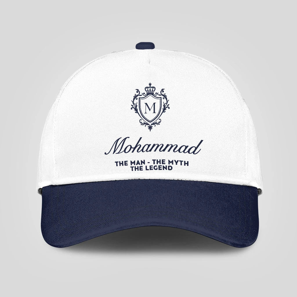 The Man The Myth The Legend Blue Cap MOHAMMAD 13K1 C46PF
