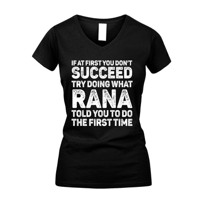 RANA 13K3-117Personalized Funny Quote Apparel If At First You Dont Succeed