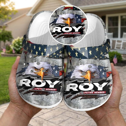 ROY 13K1-CR1 Personalized Name Clogs "Team Lifetime Member"