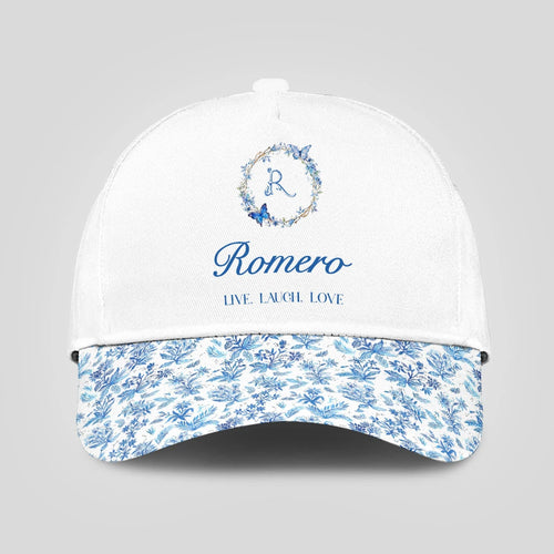 Live Laugh Love Blue Flowers Cap ROMERO 13K1 C50PF