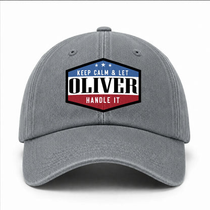 Keep Calm & Let Your Name Handle It Washed Cap OLIVER 13K1 C87PF
