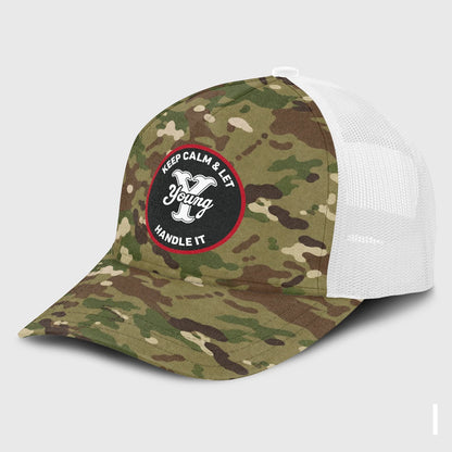 Keep Calm & Let Your Name Handle It Camo Mesh Cap YOUNG 13K1 C209PF