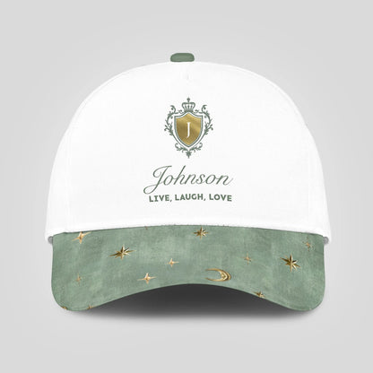 Live Laugh Love Stars And Moon Green Cap JOHNSON 13K1 C124PF