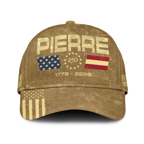 PIERRE 13K1-C14PF 250th Anniversary Patriotic Baseball Cap 1776–2026