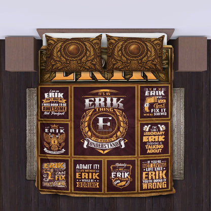 ERIK Limited Edition Personalized Bedding Set 13K1-BS3