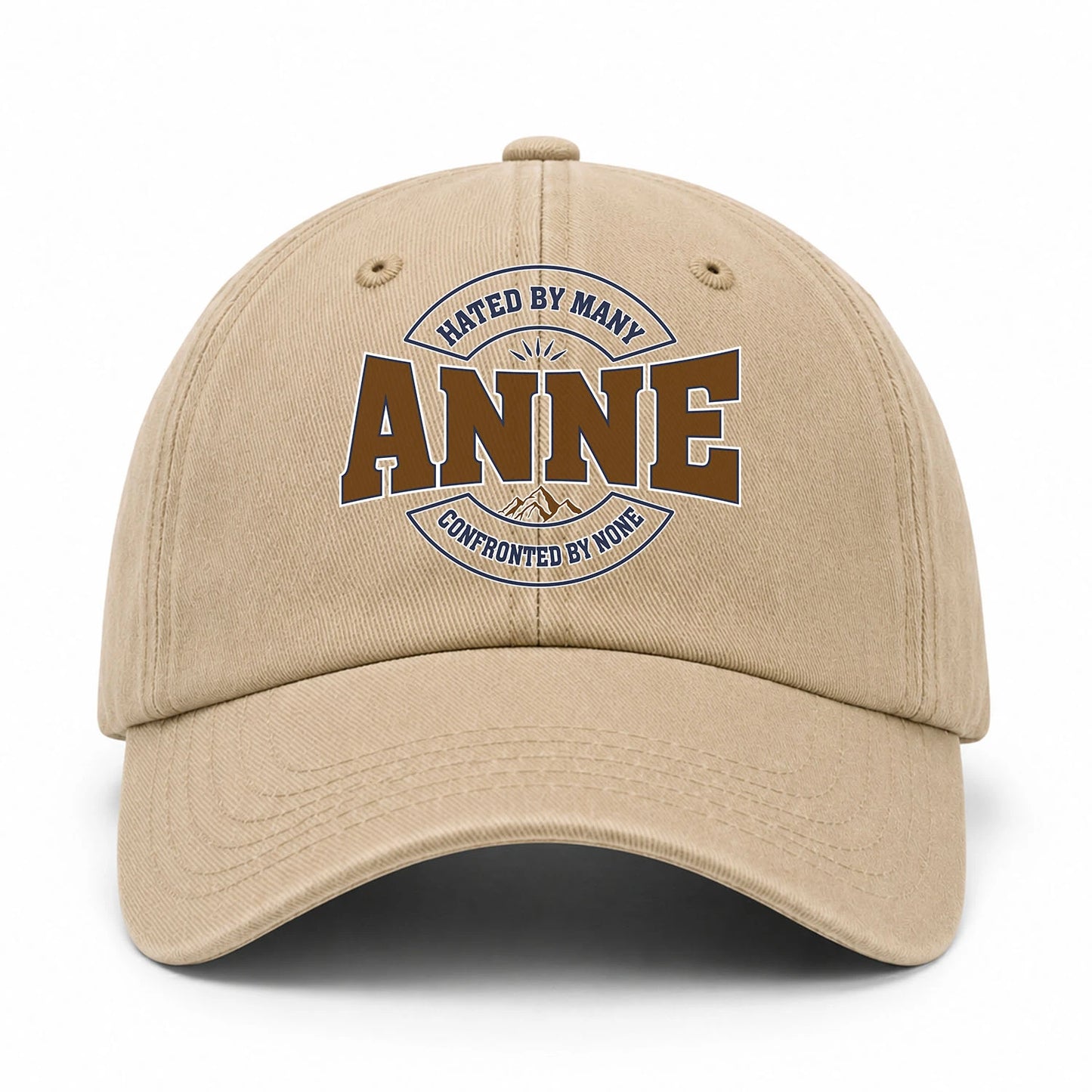 Hated By Many Confronted By None Washed Cap ANNE 13K1 C36PF