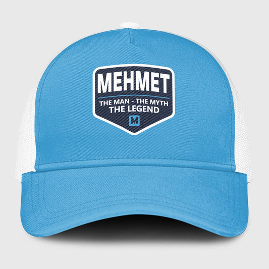 The Man The Myth The Legend Light Blue Mesh Cap MEHMET 13K1 C190PF