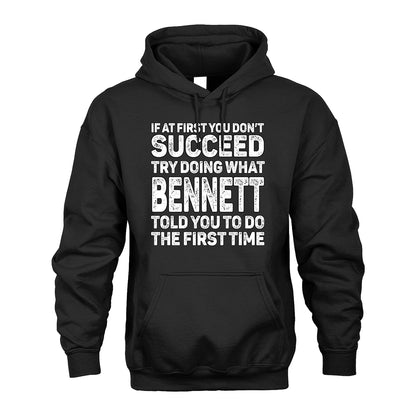 BENNETT 13K1-117   Personalized Funny Quote Apparel If At First You Dont Succeed