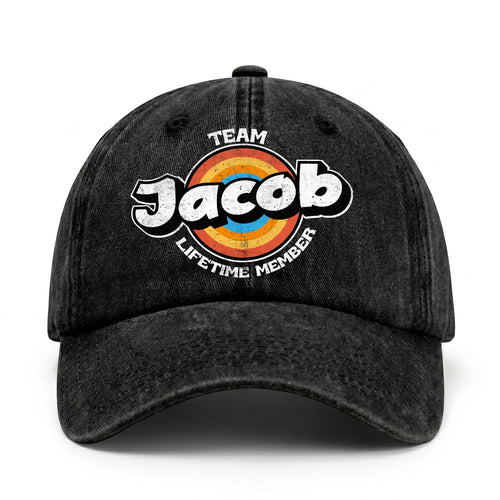 Team Your Name Lifetime Member Logo Cap JACOB 13K1 C66PF